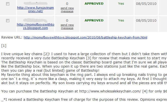 Review url