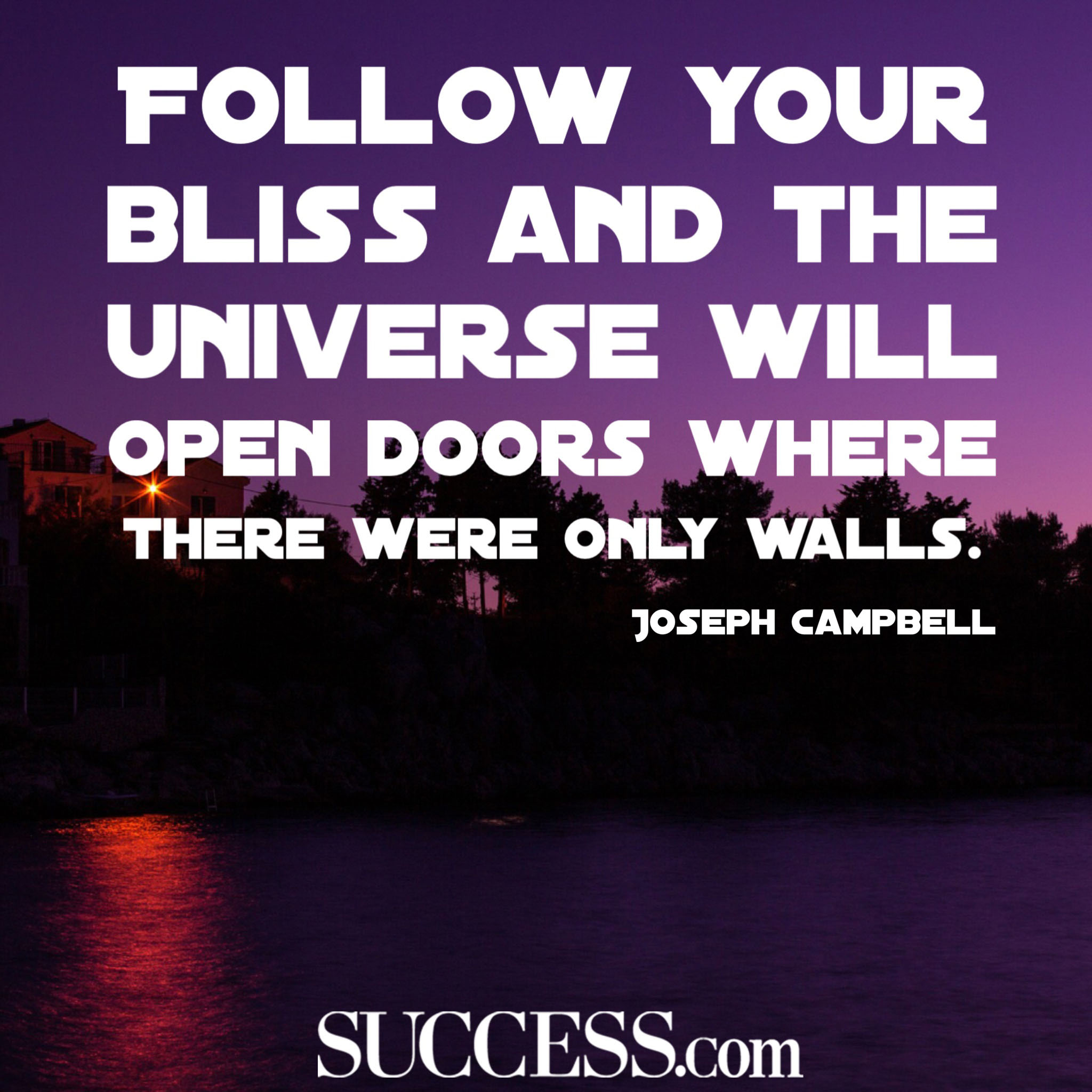 Follow Your Bliss And The Universe Quote